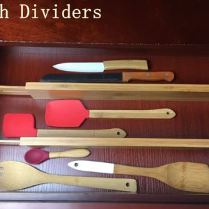 Bamboo expandable drawer divider from Bamsira