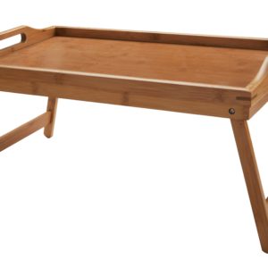 Bamsira Bamboo Foldable Breakfast Tray Table